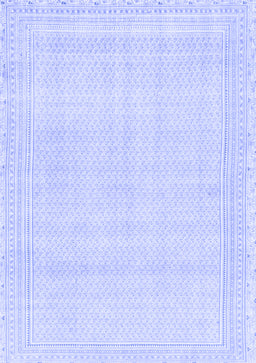 Abstract Blue Modern Rug, abs2145blu