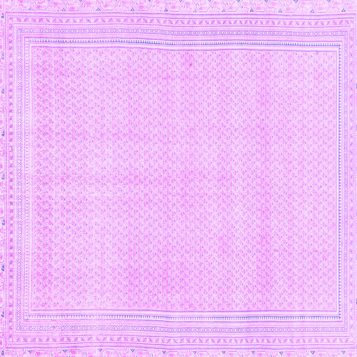 Square Machine Washable Abstract Purple Modern Area Rugs, wshabs2145pur