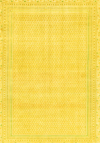 Abstract Yellow Modern Rug, abs2145yw