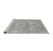 Sideview of Machine Washable Abstract Gray Modern Rug, wshabs2146gry