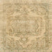 Square Abstract Bronze Brown Modern Rug, abs2146