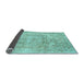 Sideview of Abstract Light Blue Modern Rug, abs2146lblu