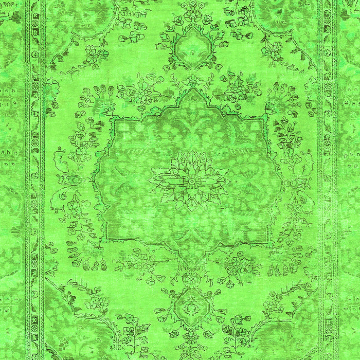 Machine Washable Abstract Green Modern Area Rugs, wshabs2146grn