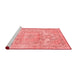 Modern Red Washable Rugs