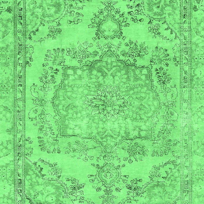 Machine Washable Abstract Emerald Green Modern Area Rugs, wshabs2146emgrn