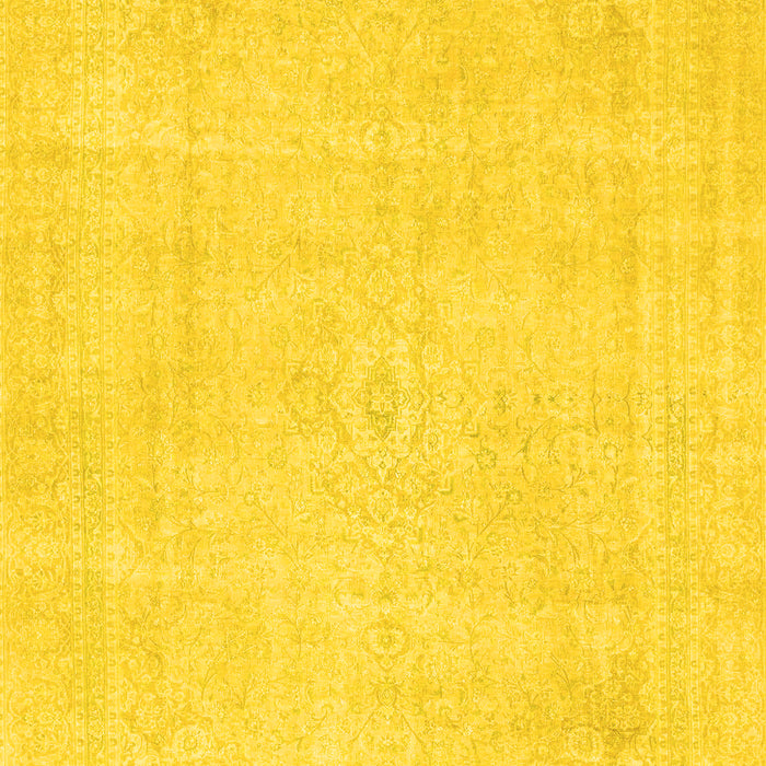 Machine Washable Abstract Yellow Modern Rug, wshabs2147yw