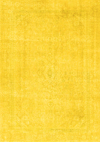 Abstract Yellow Modern Rug, abs2147yw