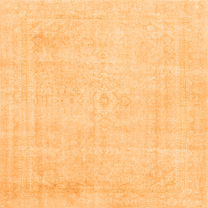 Square Abstract Orange Modern Rug, abs2147org