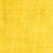 Square Abstract Yellow Modern Rug, abs2147yw