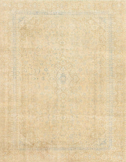 Square Abstract Brown Gold Modern Rug, abs2147