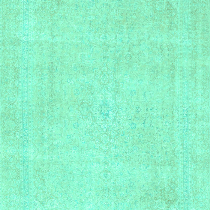 Machine Washable Abstract Turquoise Modern Area Rugs, wshabs2147turq