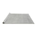 Sideview of Machine Washable Abstract Gray Modern Rug, wshabs2147gry