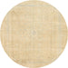 Sideview of Abstract Brown Gold Modern Rug, abs2147