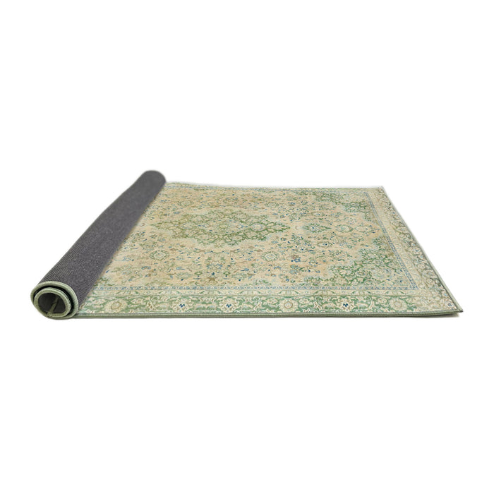 Sideview of Abstract Olive Green Modern Rug, abs2148