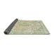 Sideview of Abstract Olive Green Modern Rug, abs2148