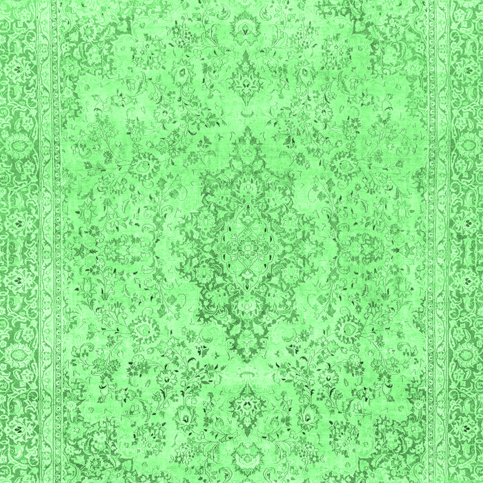 Abstract Emerald Green Modern Rug, abs2148emgrn