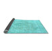 Sideview of Abstract Light Blue Modern Rug, abs2148lblu