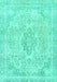 Abstract Turquoise Modern Rug, abs2148turq