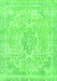 Machine Washable Abstract Green Modern Area Rugs, wshabs2148grn