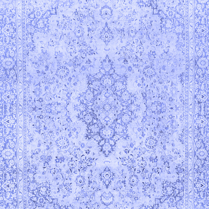 Abstract Blue Modern Rug, abs2148blu
