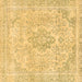 Square Abstract Brown Modern Rug, abs2148brn