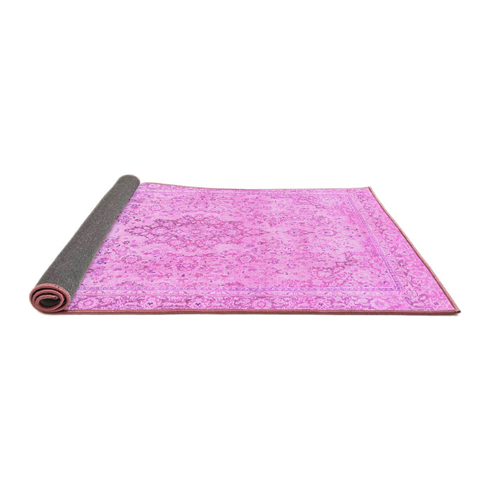 Sideview of Abstract Pink Modern Rug, abs2148pnk