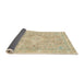 Sideview of Abstract Khaki Gold Modern Rug, abs2149