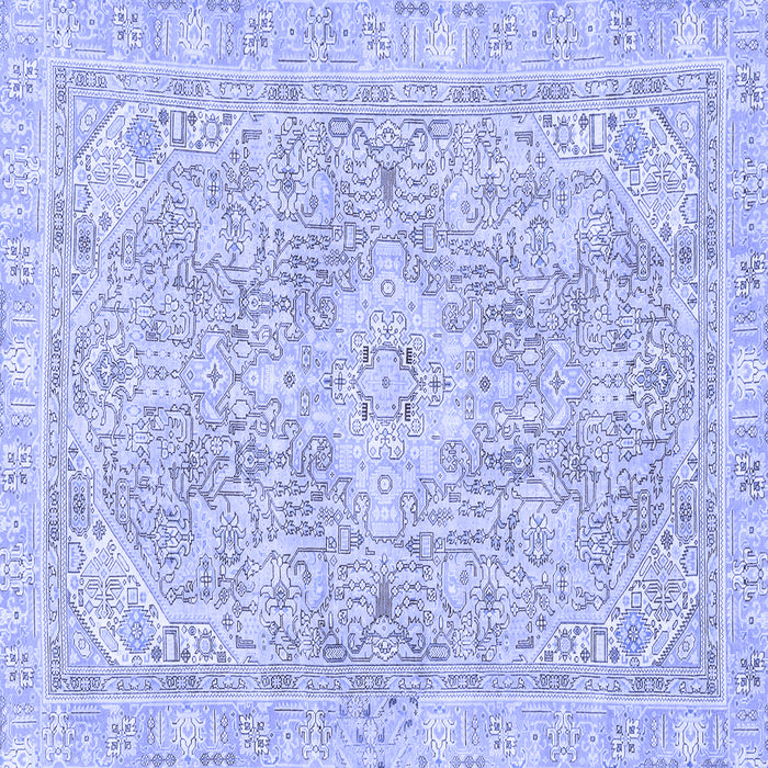 Square Machine Washable Abstract Blue Modern Rug, wshabs2149blu