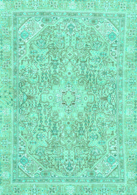 Abstract Turquoise Modern Rug, abs2149turq