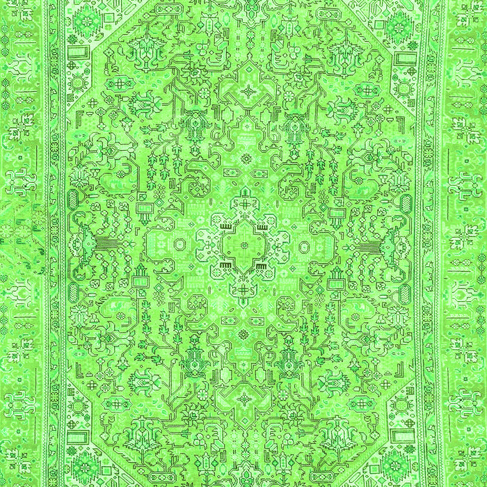 Machine Washable Abstract Green Modern Area Rugs, wshabs2149grn