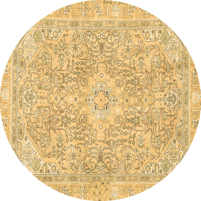 Round Machine Washable Abstract Brown Modern Rug, wshabs2149brn