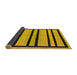 Sideview of Abstract Yellow Modern Rug, abs214yw