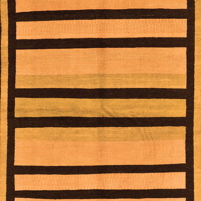 Machine Washable Abstract Orange Modern Area Rugs, wshabs214org