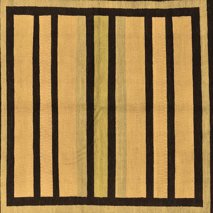 Square Abstract Brown Modern Rug, abs214brn