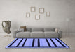 Machine Washable Abstract Blue Modern Rug in a Living Room, wshabs214blu