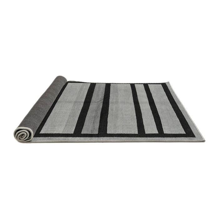 Sideview of Abstract Gray Modern Rug, abs214gry