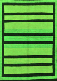 Abstract Green Modern Rug, abs214grn