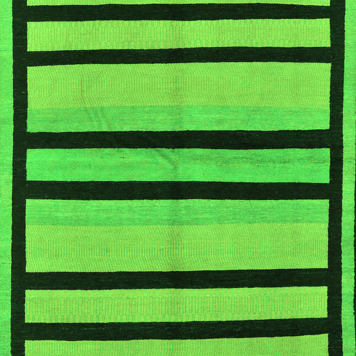 Abstract Green Modern Rug, abs214grn