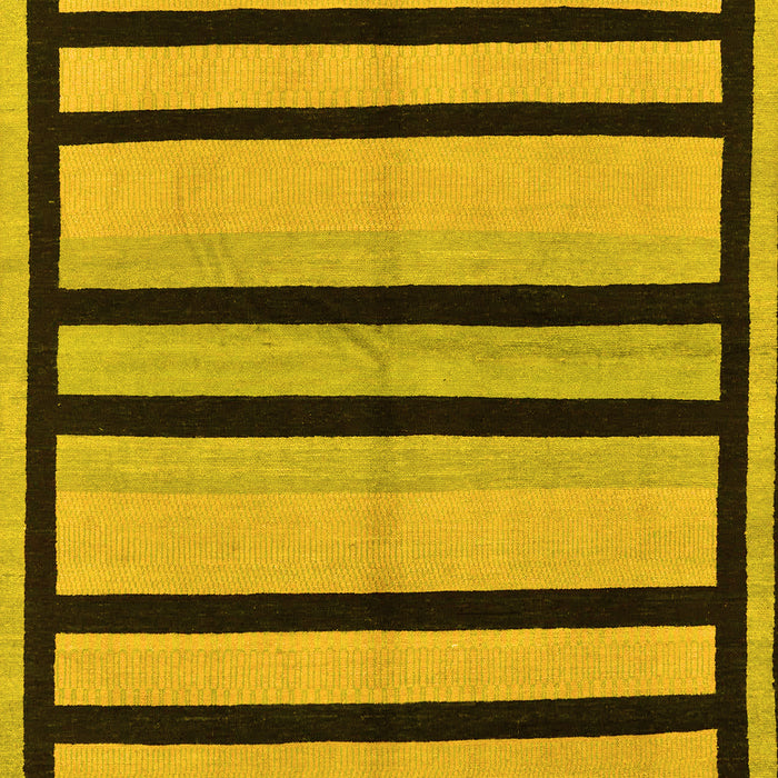Abstract Yellow Modern Rug, abs214yw