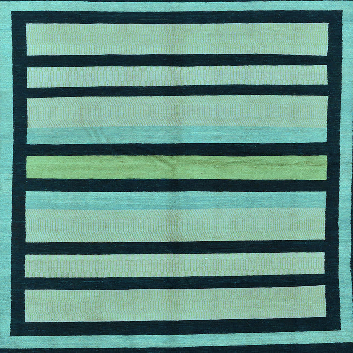 Square Machine Washable Abstract Light Blue Modern Rug, wshabs214lblu