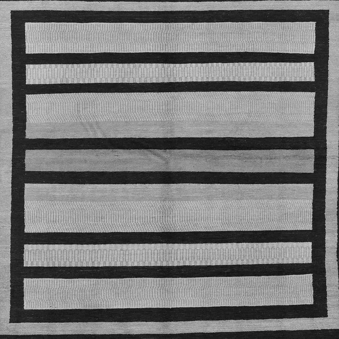 Square Abstract Gray Modern Rug, abs214gry