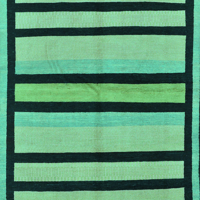 Machine Washable Abstract Turquoise Modern Area Rugs, wshabs214turq
