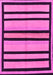 Machine Washable Abstract Pink Modern Rug, wshabs214pnk