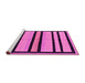 Sideview of Machine Washable Abstract Pink Modern Rug, wshabs214pnk