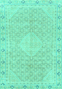 Abstract Turquoise Modern Rug, abs2150turq