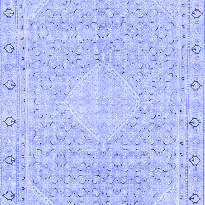 Abstract Blue Modern Rug, abs2150blu