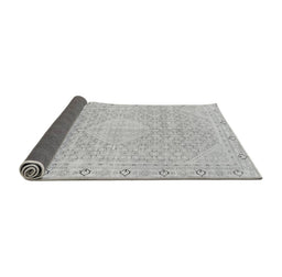 Sideview of Abstract Gray Modern Rug, abs2150gry