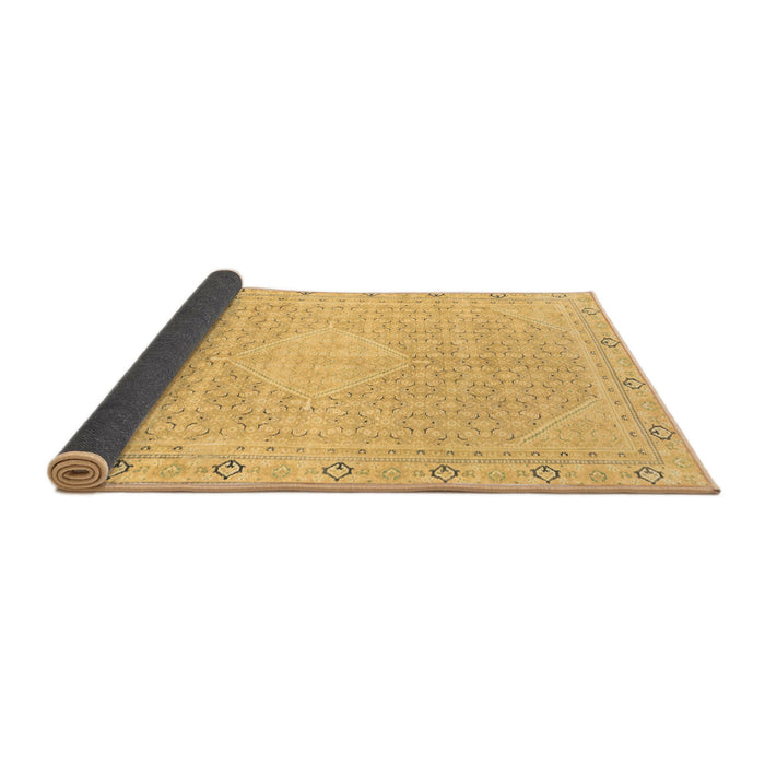Sideview of Abstract Brown Modern Rug, abs2150brn