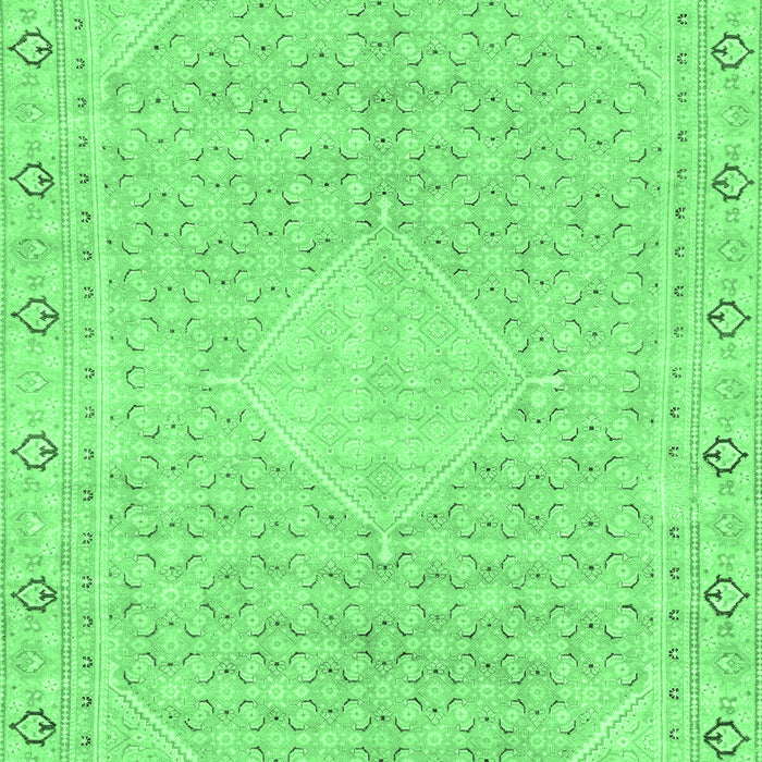 Abstract Emerald Green Modern Rug, abs2150emgrn