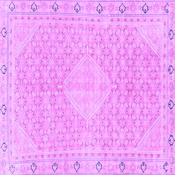 Square Abstract Purple Modern Rug, abs2150pur